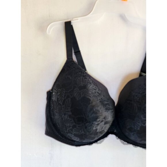 New Auden Women's Black Underwire Lightly Line Bra Adjustable Straps Size 46C - Picture 4 of 6